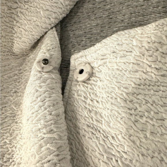 NWT Eileen Fisher Tencel Jacquard Wrap Coat Textured Knit Notch Collar Sz S/P - Picture 8 of 13